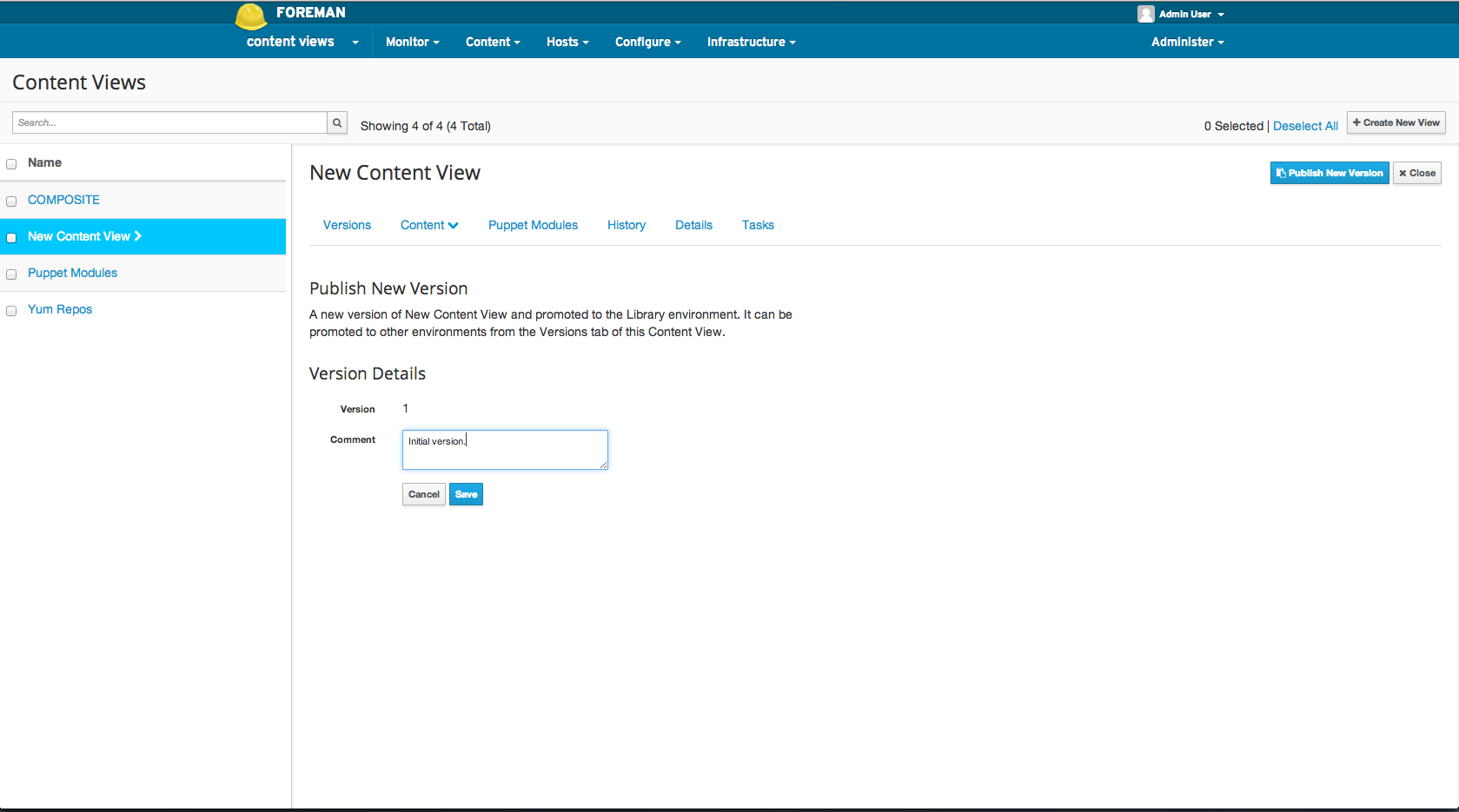 Publish Content View1