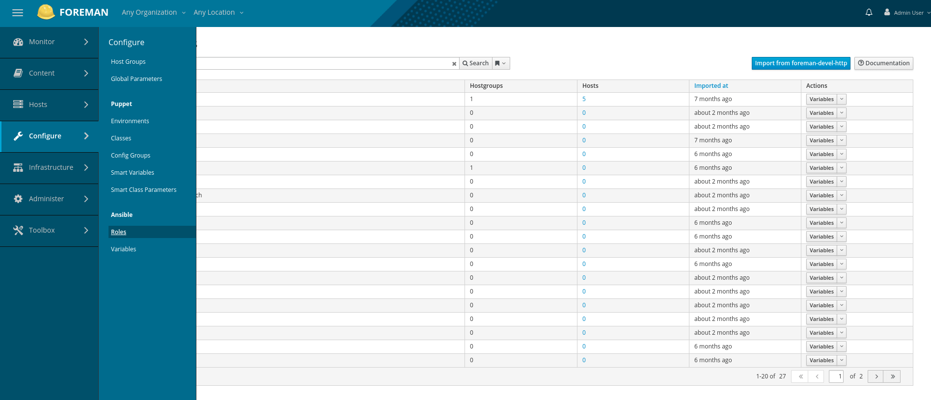 ansible roles index